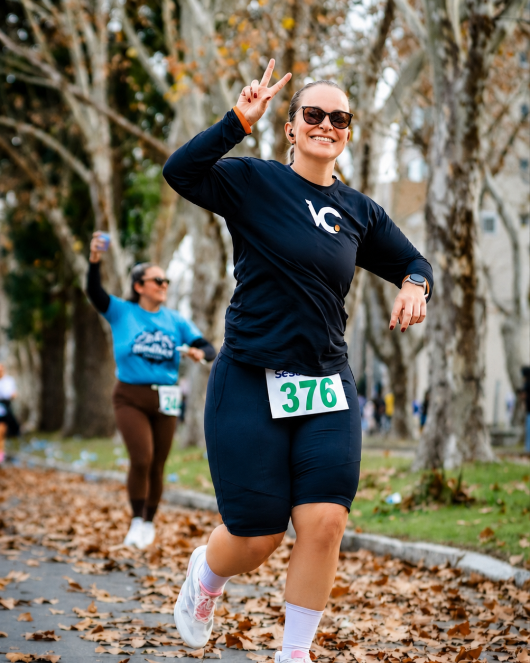 Thaís Silveira de Oliveira na Corrida de Inverno